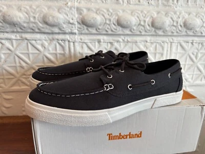 NUEVO Zapato de Barco - Timberland Union Wharf 2.0 Para Hombres Negro Lona Talla 12 TB0A42PH015 Foto 1 de 4