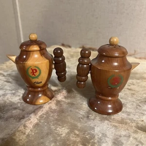 Vintage Ohio Souvenir Coffee Pot Salt And Pepper Shakers - Picture 1 of 4