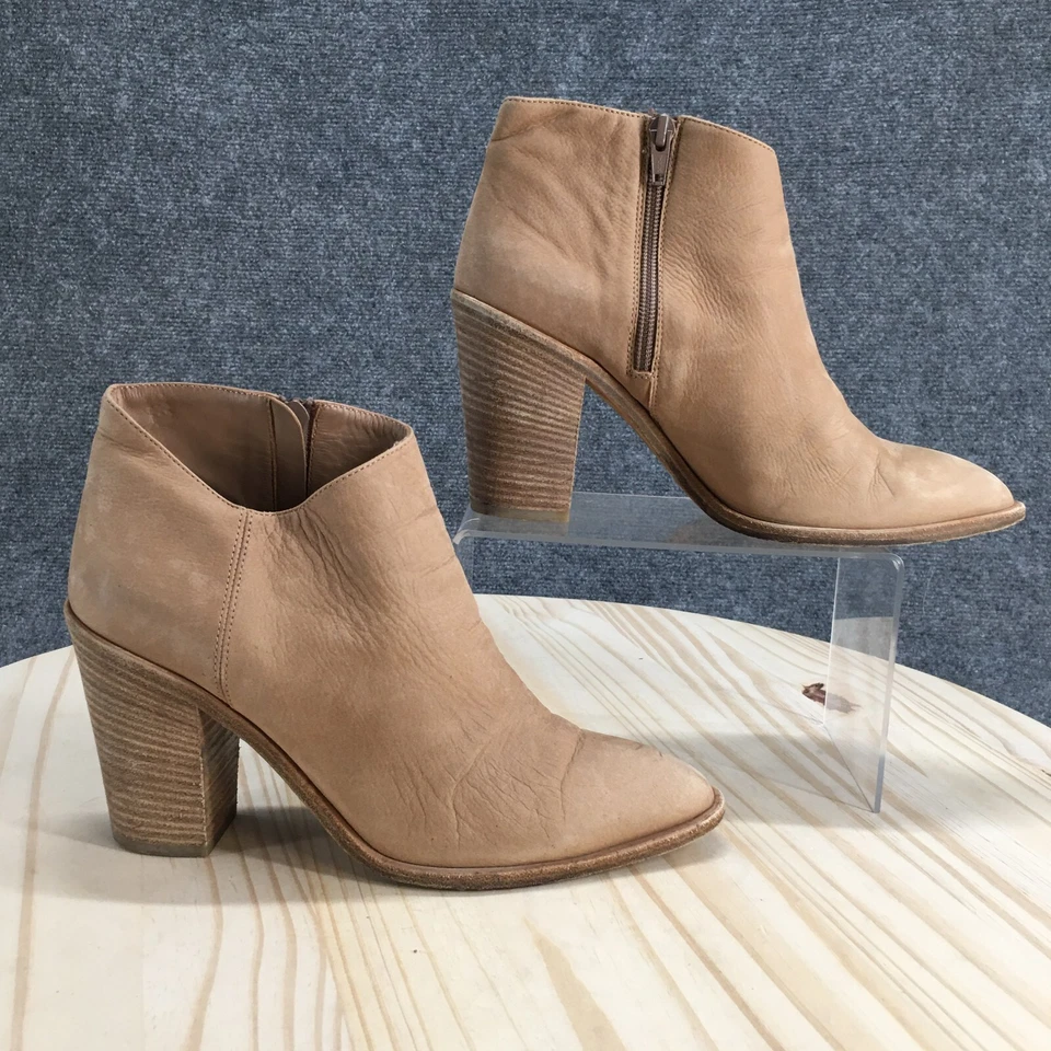Vince Botas Mujer 8 M Easton Botín Beige Punta Informal Tacones Bloque Foto 1 de 4