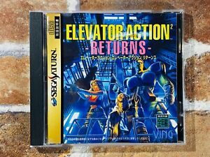 Elevator Action 2 Returns Sega Saturn SS Japan JP Game w/manual FedEx