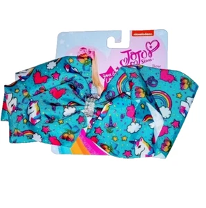JoJo Siwa  Unicorn , Rainbow and Hearts  7 inch Hair Bow - Picture 1 of 2