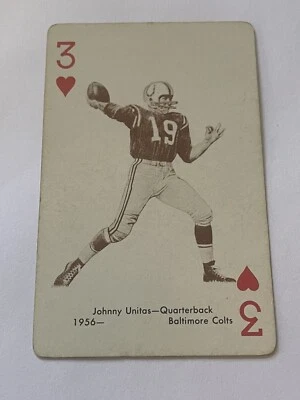 1963 Stancard NFL RED BACK - Johnny Unitas/Louisville & Baltimore Colts - Image 1 of 2