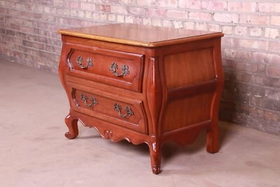 Baker Furniture French Provincial Louis XV Cherry Wood Bombay Chest - Image 1 of 4