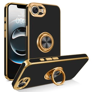 For iPhone 16e Case Magnetic Rugged Shockproof Ring KickStand Slim Cover - Picture 1 of 7