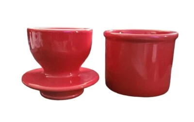 The Original Butter Bell Crock By L. Tremain Red  Ceramic Crock 2013 - Image 1 of 4