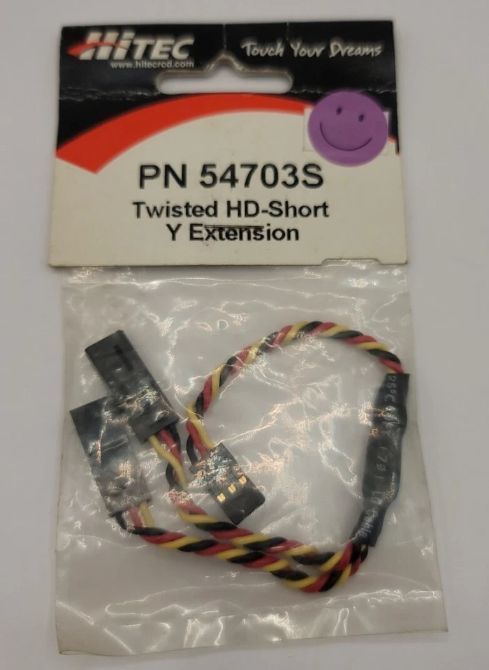 Hitec Twisted HD Short Y Extension Heavy Duty Servo Extension 54703S - Image 1 of 1