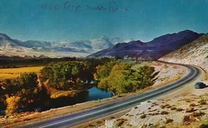 Postcard Landscape Near Reno Cross Country Highways Curve Reno Nevada NV - Picture 1 of 2