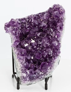 Amethyst Quartz Crystal Cluster Geode Cathedral Decor Brazil 2.77 lbs H1580 - Picture 1 of 14