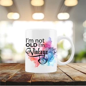 Taza/taza/sublimada/personalizar vintage de café/té/chocolate 12 oz (cu135) - Imagen 1 de 1