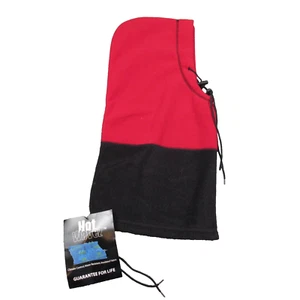 Hot Wavez Hot Headz Red & Black 6/1 Fleece Hood New NWT - Picture 1 of 5