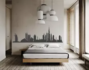 Dubai wall Decal, Dubai Skyline Decal, Dubai Silhouette decal, Dubai City wall s - Picture 1 of 5