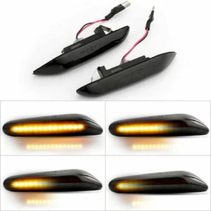 For BMW E46/E60/E90/E87 Dynamic LED Turn Signal Side Light Indicator - Picture 1 of 11