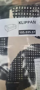 ✑️ Funda Clippan IKEA para sofá 2 bol grande negro/beige 105.035.57 NUEVO funda - Imagen 1 de 1