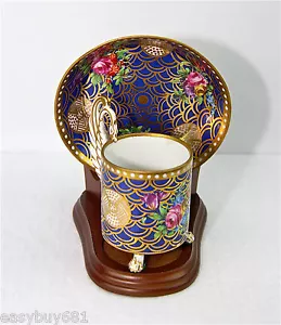 ROYAL VIENNA PORZELLAN FUSSBECHER & UNTERTASSE - Bild 1 von 9