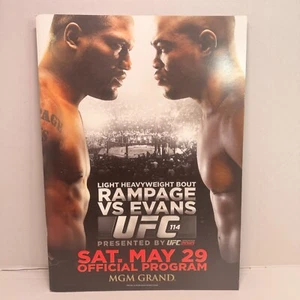 OFFICIAL PROGRAM UFC 114 RAMPAGE EVANS BISPING RASHAD SANCHEZ GUILLARD KIM - Picture 1 of 2