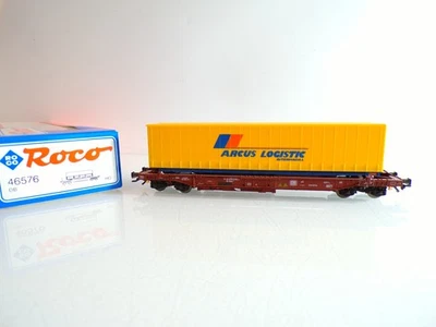 Roco H0 46576 AC Containertragwagen m. Container der DB in OVP f. Märklin BH1274 - Bild 1 von 3