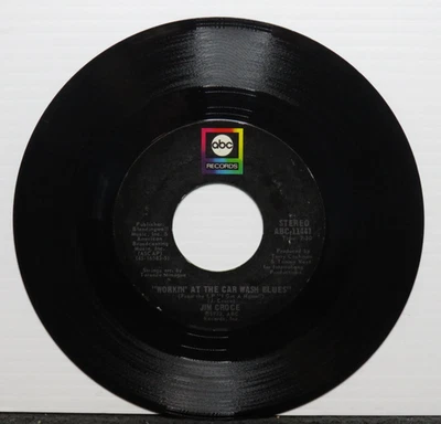 JIM CROCE WORKIN' AT THE CAR WASH BLUES/THURSDAY (VG) ABC-11447  45 RECORD - Image 1 of 2