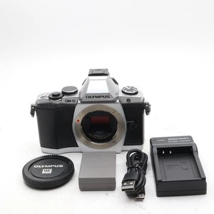 【Exc+5】Olympus OM-D E-M5 16.1MP Digital Camera Silver Body Only from Japan - Picture 1 of 13