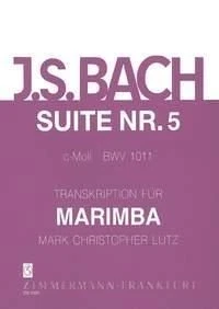 Suite V c-Moll BWV 1011 Johann Sebastian Bach Book [Softcover] Marimba Musikverl - Image 1 of 3
