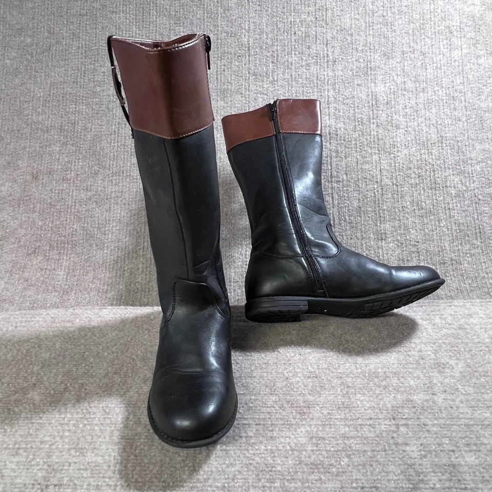 Tommy Hilfiger Andrea Charm Mujer Talla 5 Negro Coñac Botas de Montar EU 36 Foto 1 de 4