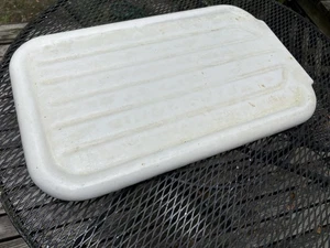 Rare Antique Vintage Porcelain Cast Iron Kitchen Bathroom Sink Washboard Shelf - Picture 1 of 20