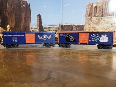 Lionel O Gauge Happy Birthday Lionel! And The Lionel Corporation Boxcars - Image 1 of 4