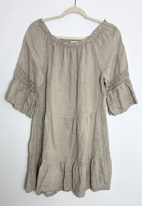 Vestido Terzo Millennio 100 % lino talla S - Imagen 1 de 6