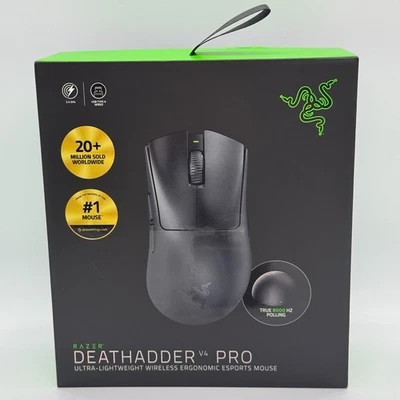 RAZER DeathAdder V4 Pro Nero - Ultraleggero Wireless Ergonomico E-Sport... - Immagine 1 di 4