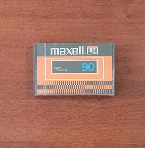 Cinta de casete en blanco Maxell LN 90 minutos tipo I nueva sellada - Imagen 1 de 2
