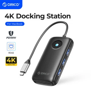 ORICO 6in1 USB-C Hub Type C To USB 3.1 4K HDMI Adapter For Macbook Pro / Air USA - Picture 1 of 8