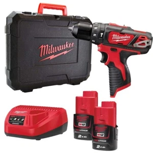 Milwaukee M12 BPD-202C 12V Cordless Sub-Compact Hammer Drill Kit 2 X 2.0AH - Picture 1 of 4