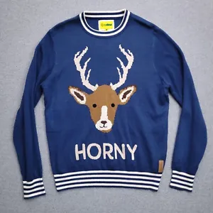Tipsy Elves Christmas Sweater Horny Reindeer Ugly Mens XL - Picture 1 of 9