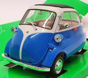 Welly 1/18 Scale Model Car 24096W - BMW Isetta - Blue - Picture 1 of 5