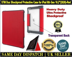 STM Dux iPad Case For iPad 8th gen 2020 10.2in Heavy Duty Shockproof Rugged RED - Picture 1 of 8