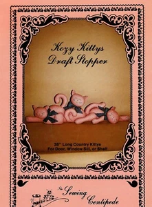 Kozy Kittys Draft Stopper Craft Sewing Pattern Uncut by The Sewing Centipede - Picture 1 of 2