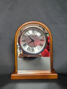 Mundial. Reloj Widdop Diseño Moderno Forma Arco Madera Vidrio Espejo Abrigo. - Imagen 1 de 5