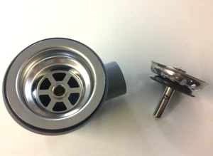 Swift Sink Waste Outlet + Strainer for Sterling Sprite Caravan Motorhome SWA19 - Picture 1 of 18