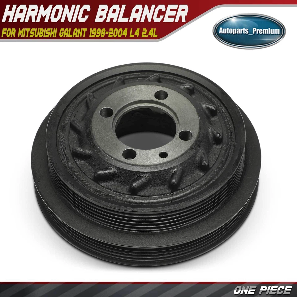 Polia do virabrequim do motor para Mitsubishi Galant 1998-2004 L4 2.4L Sedan 4 portas - Imagem 1 de 4