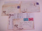 US LETTERS IN 3 CACHETED COVERS 1947 PHOENIX