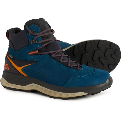 Hanwag Men's Blueridge Low ES US 14 M / EU 48.5 Blue Suede Hiking Boots 70% Off - Image 1 of 4