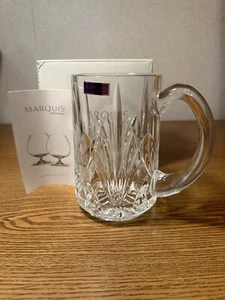 Marquis by Waterford Brookside Beer Stein 20oz NIB Elegant Cut Crystal Germany - Picture 1 of 6