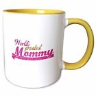 3dRose Worlds Greatest Mommy - hot pink and gold text - Best great mom - good fo