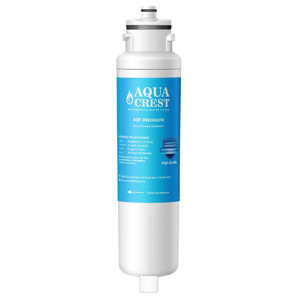 AQUA CREST Refrigerator Water Filter,Replacement Daewoo DW2042FR,Kenmore 46-9130 - Image 1 of 4