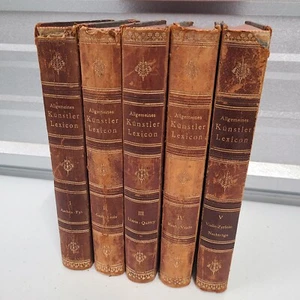 Allgemeines Künstler-Lexicon (1895), German Volumes 1-5 - Artist Encyclopedia - Picture 1 of 6
