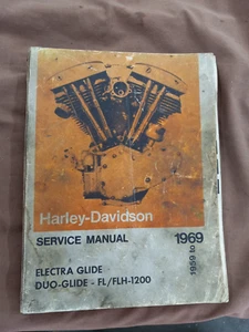 Vintage Harley 1959-69 FL/FLH 1200 Service Manual OEM and Parts Manual - Picture 1 of 10