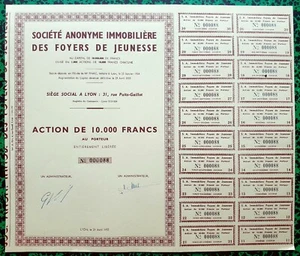 Dépt 69 - Lyon 31 Rue Puits Gaillot - Rare Secteur des Foyers de Jeunesse - 1955 - Picture 1 of 1