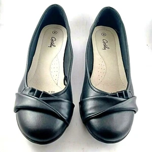 Grosby Gloria Black Court Slip on ladies shoes AU/US 8, EU 39, 25.1 cm - Picture 1 of 9