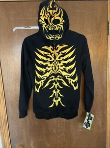 FSD Costume Zipper Hoodie Tribal Skeleton New Tags L 14-16 - Picture 1 of 5