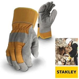 Stanley Thermal Lined Winter Leather Rigger Work Gloves Large - Picture 1 of 4
