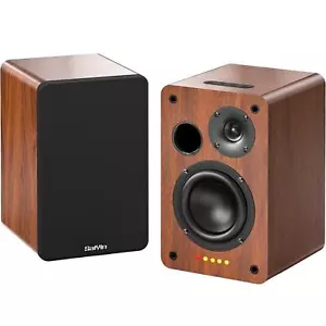 Saiyin Bluetooth Regallautsprecher, 40 W x 2 Power TV Lautsprecher mit 4 Zoll Tieftöner - Bild 1 von 3